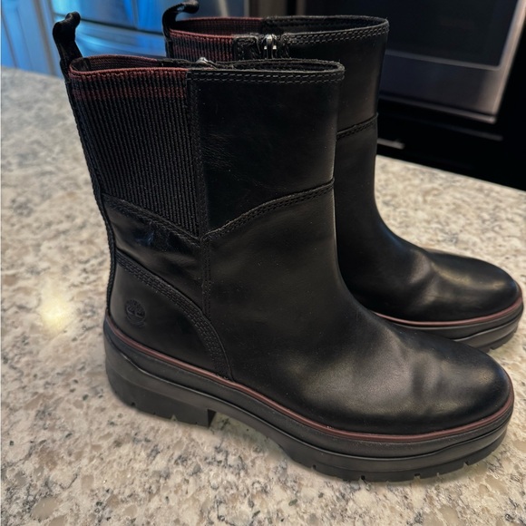 Timberland Black Leather Waterproof Boots - Picture 1 of 5